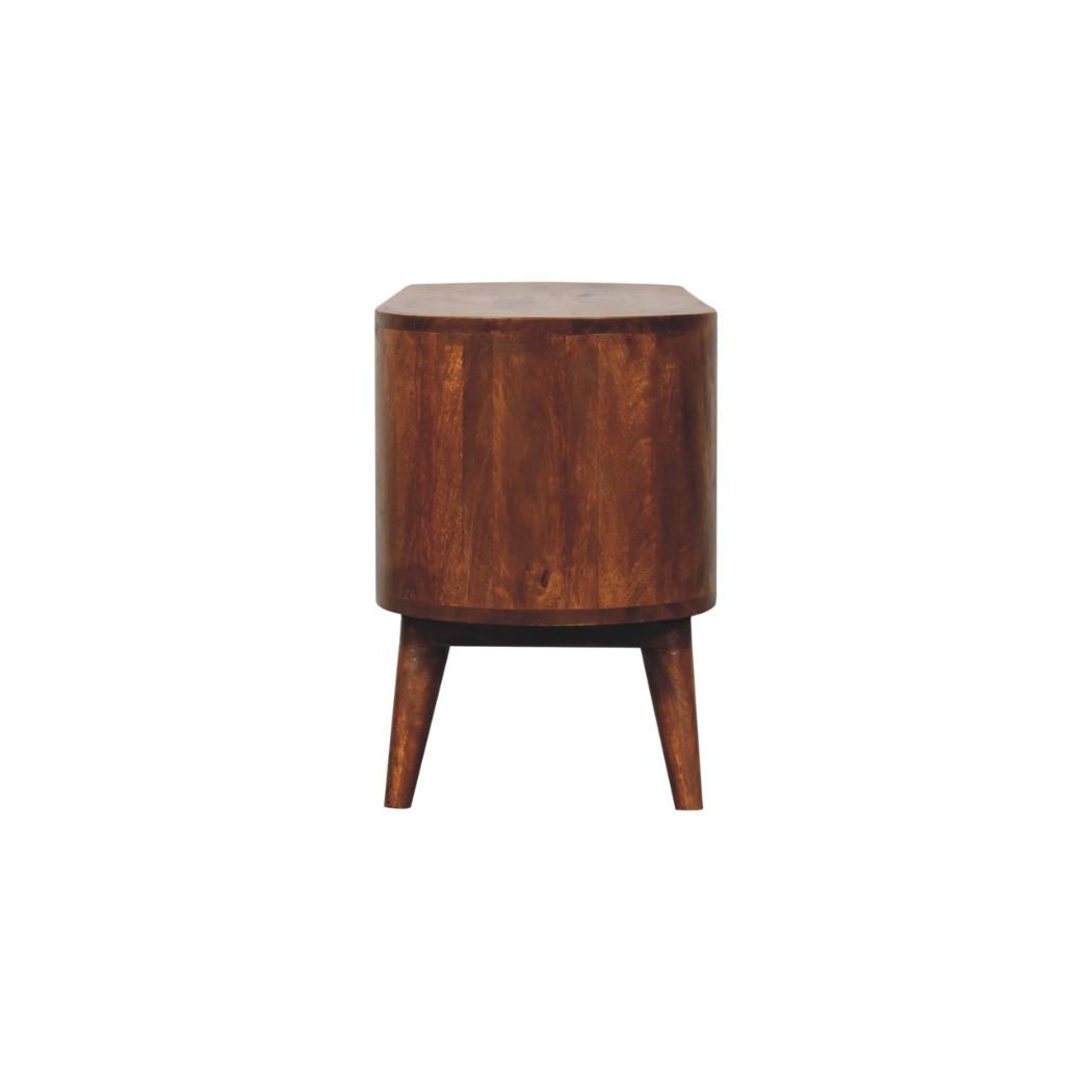 Soba Shoe Cabinet | Chestnut Finish | Entryway Footwear Storage