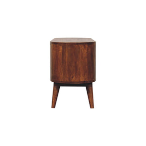 Soba Shoe Cabinet | Chestnut Finish | Entryway Footwear Storage