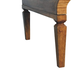 Solara Curved Mango Wood Coffee Table | Amber Oak Finish