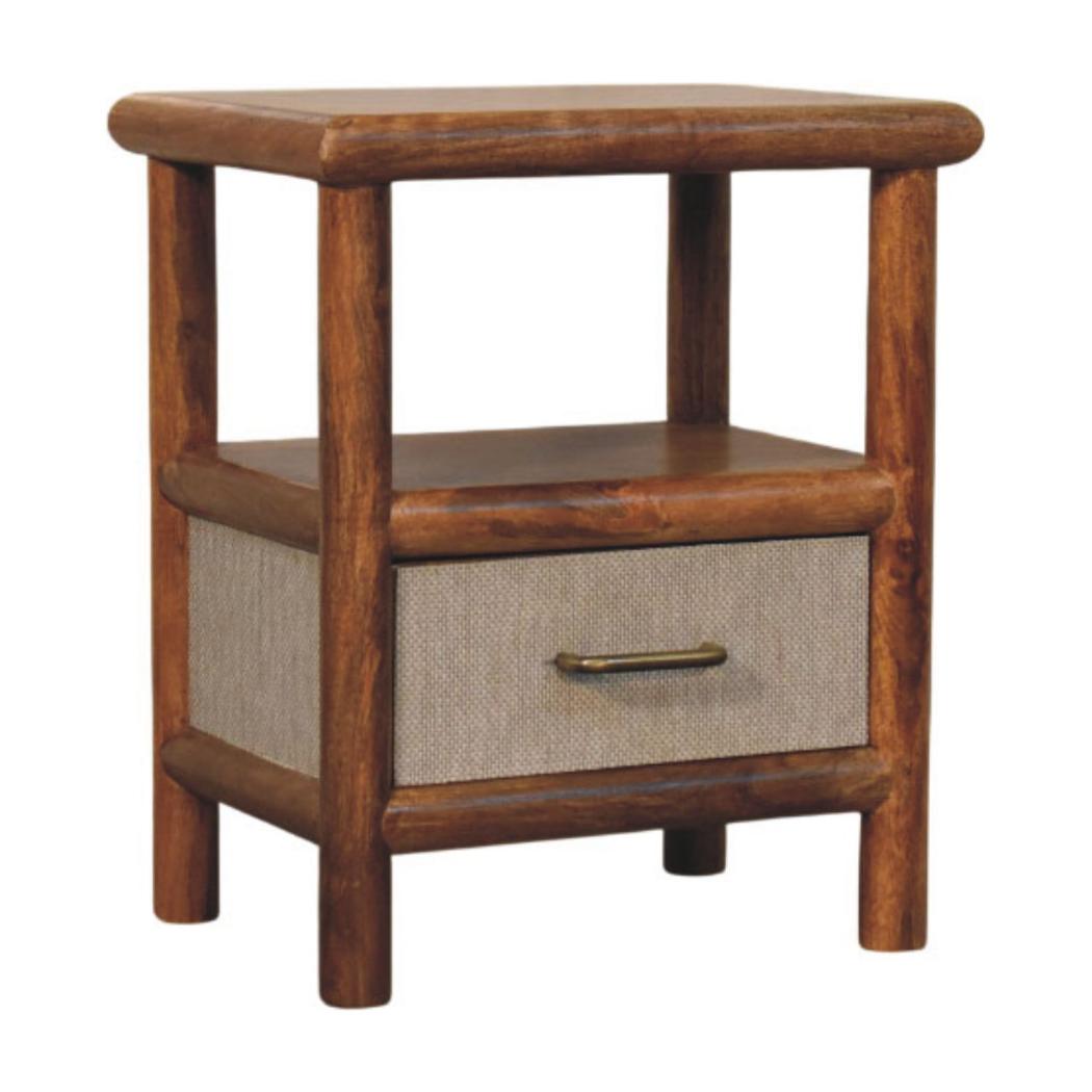 Solara Rattan Bedside Table | Natural Texture | Relaxed Bedroom Furniture