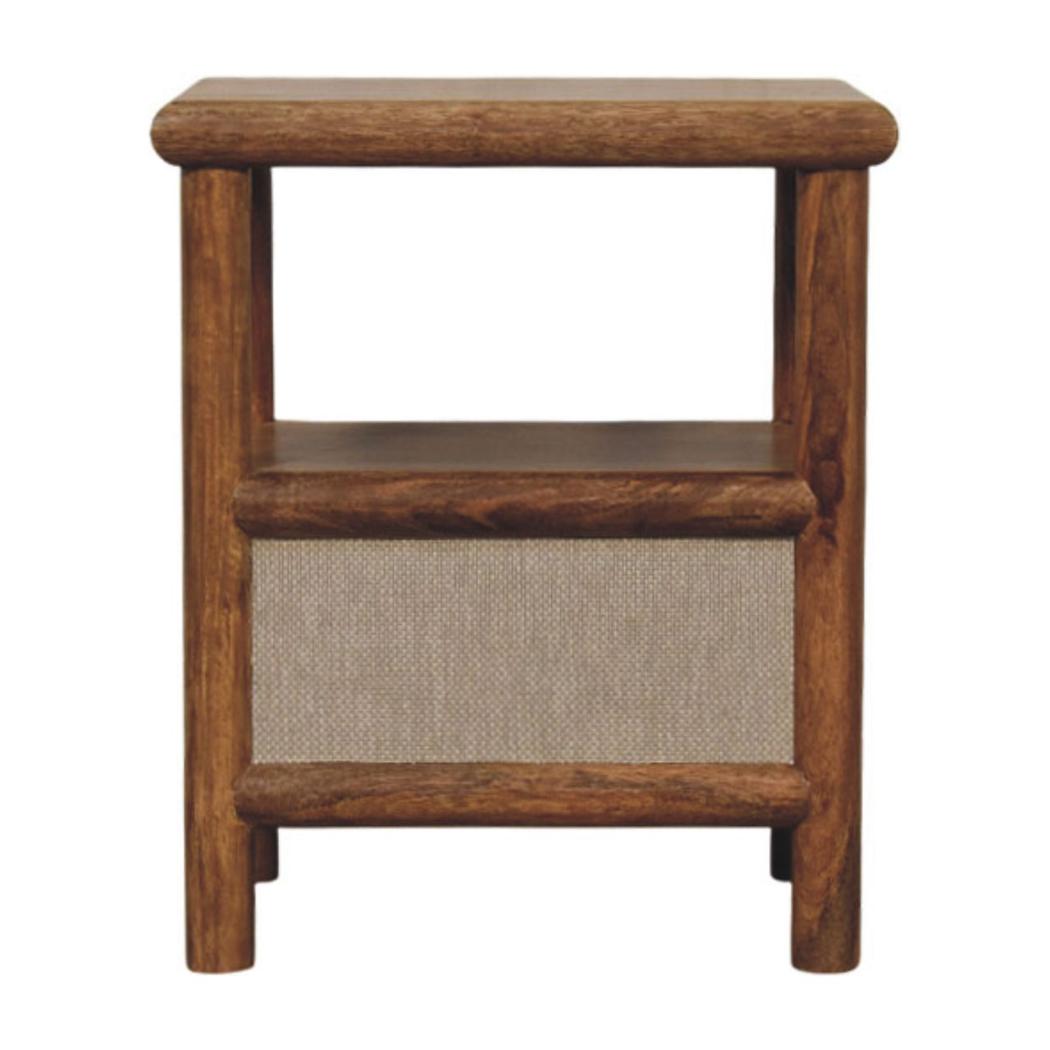 Solara Rattan Bedside Table | Natural Texture | Relaxed Bedroom Furniture