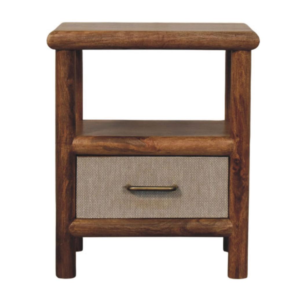 Solara Rattan Bedside Table | Natural Texture | Relaxed Bedroom Furniture