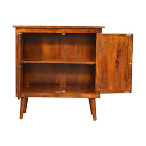 Solid Nordic Cabinet | Chestnut Finish | Scandinavian Storage