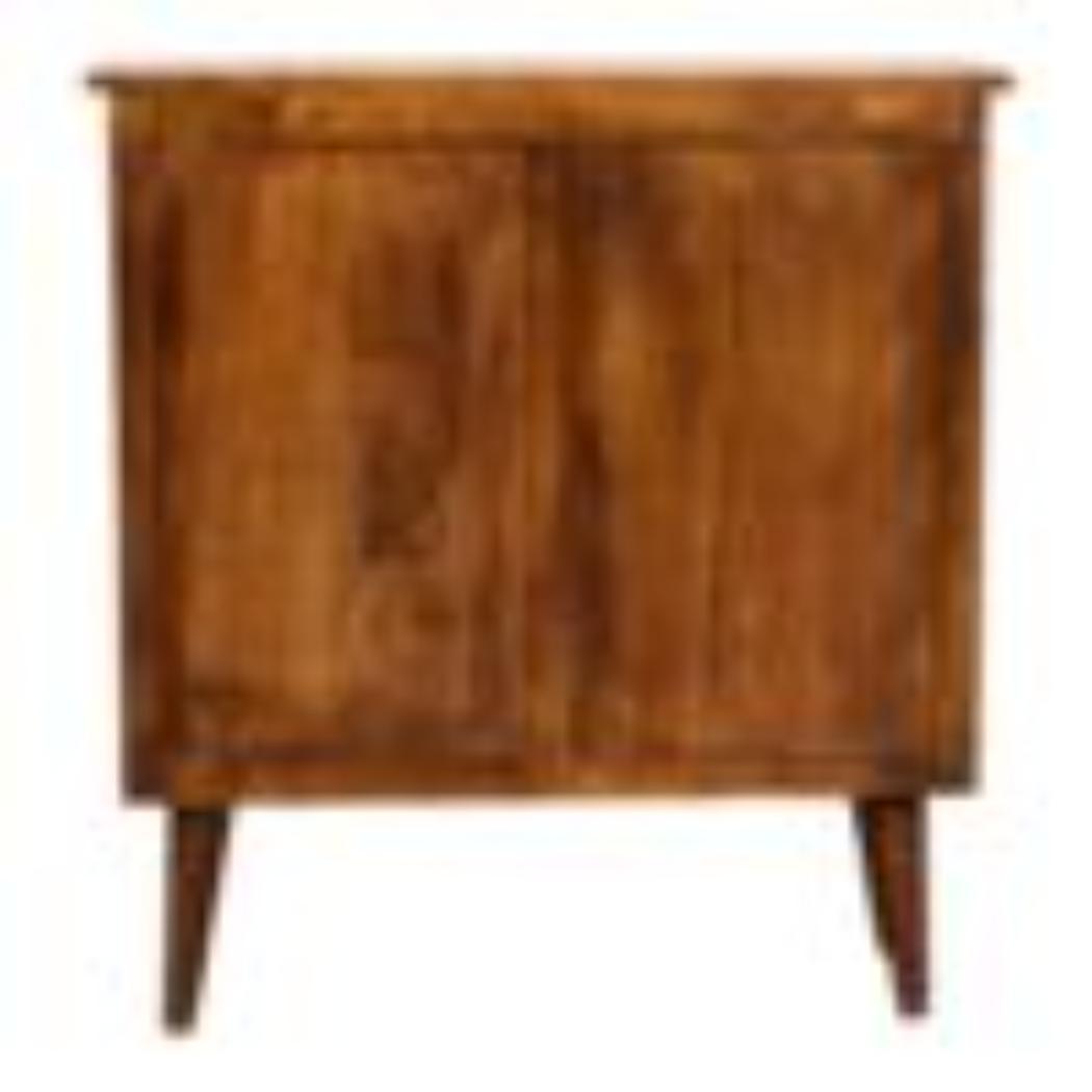 Solid Nordic Cabinet | Chestnut Finish | Scandinavian Storage