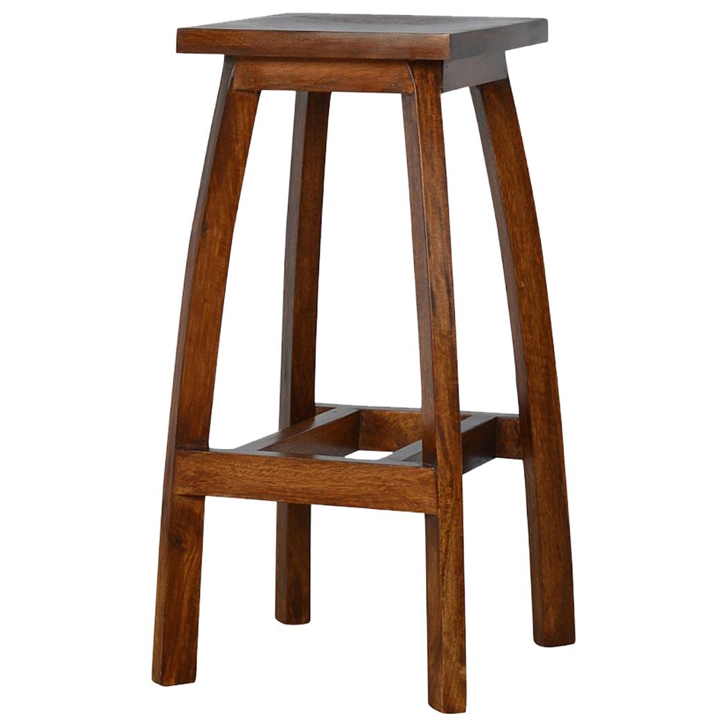 Solid Wood Bar Stool | Natural Timber | Kitchen & Bar Seating
