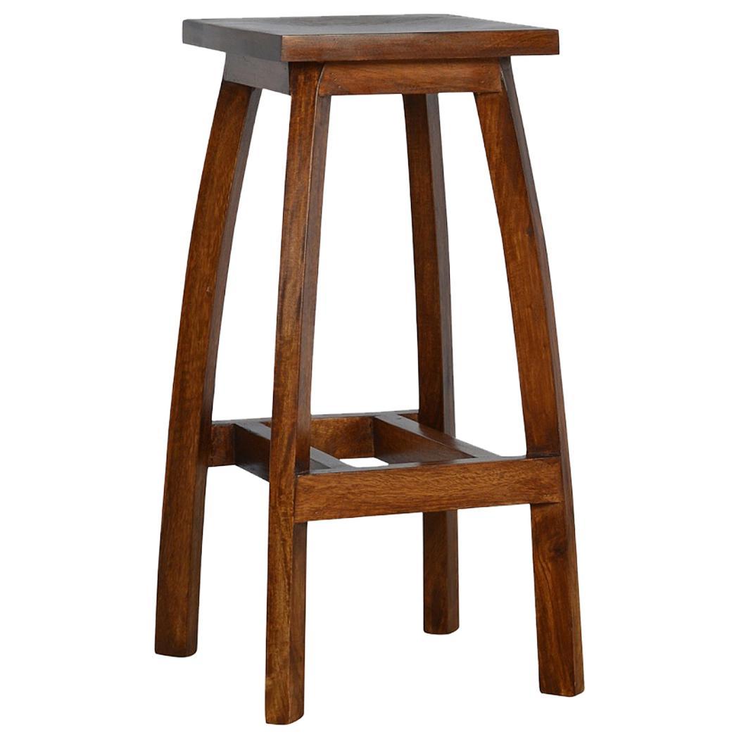 Solid Wood Bar Stool | Natural Timber | Kitchen & Bar Seating