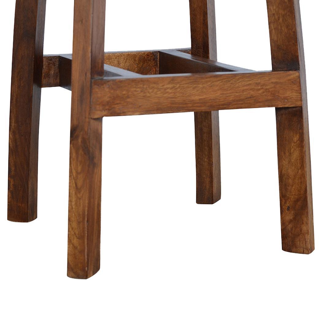 Solid Wood Bar Stool | Natural Timber | Kitchen & Bar Seating