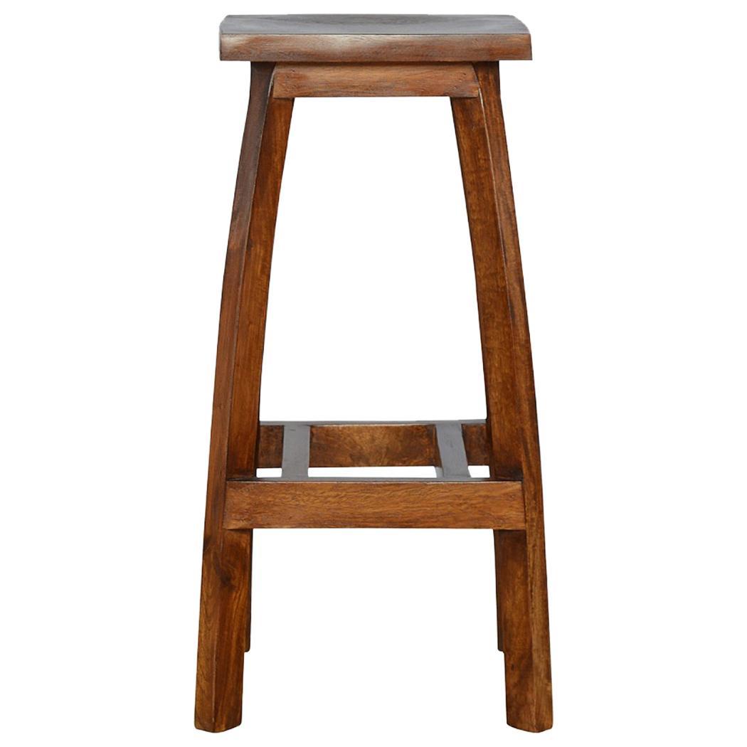 Solid Wood Bar Stool | Natural Timber | Kitchen & Bar Seating