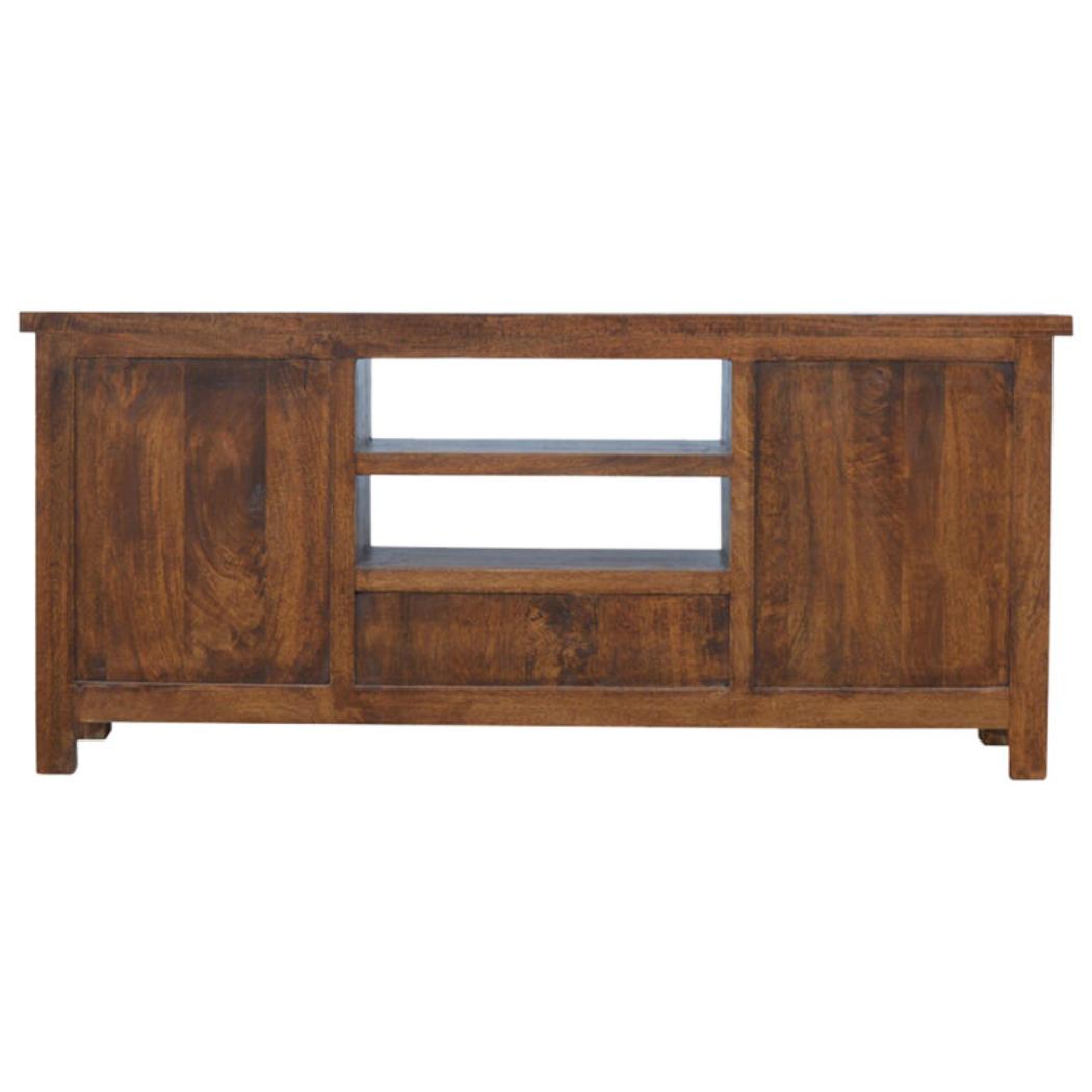 Solid Wood Media Unit | Natural Timber | TV & Entertainment Storage