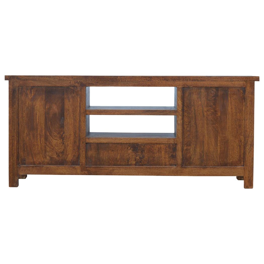 Solid Wood Media Unit | Natural Timber | TV & Entertainment Storage