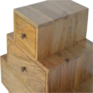 Solid Wood Tower Chest Cabinet | Tall Storage Unit | Space-Saving Design