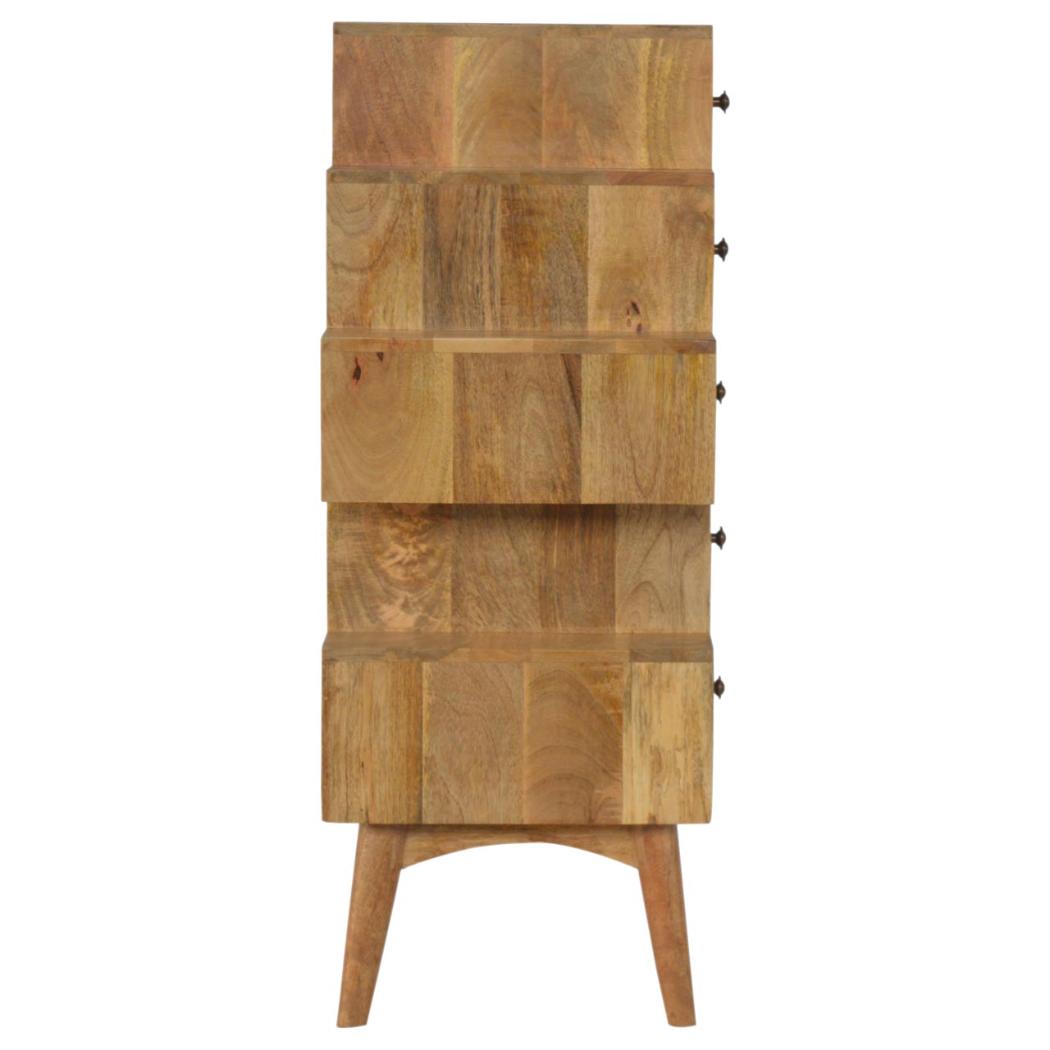 Solid Wood Tower Chest Cabinet | Tall Storage Unit | Space-Saving Design