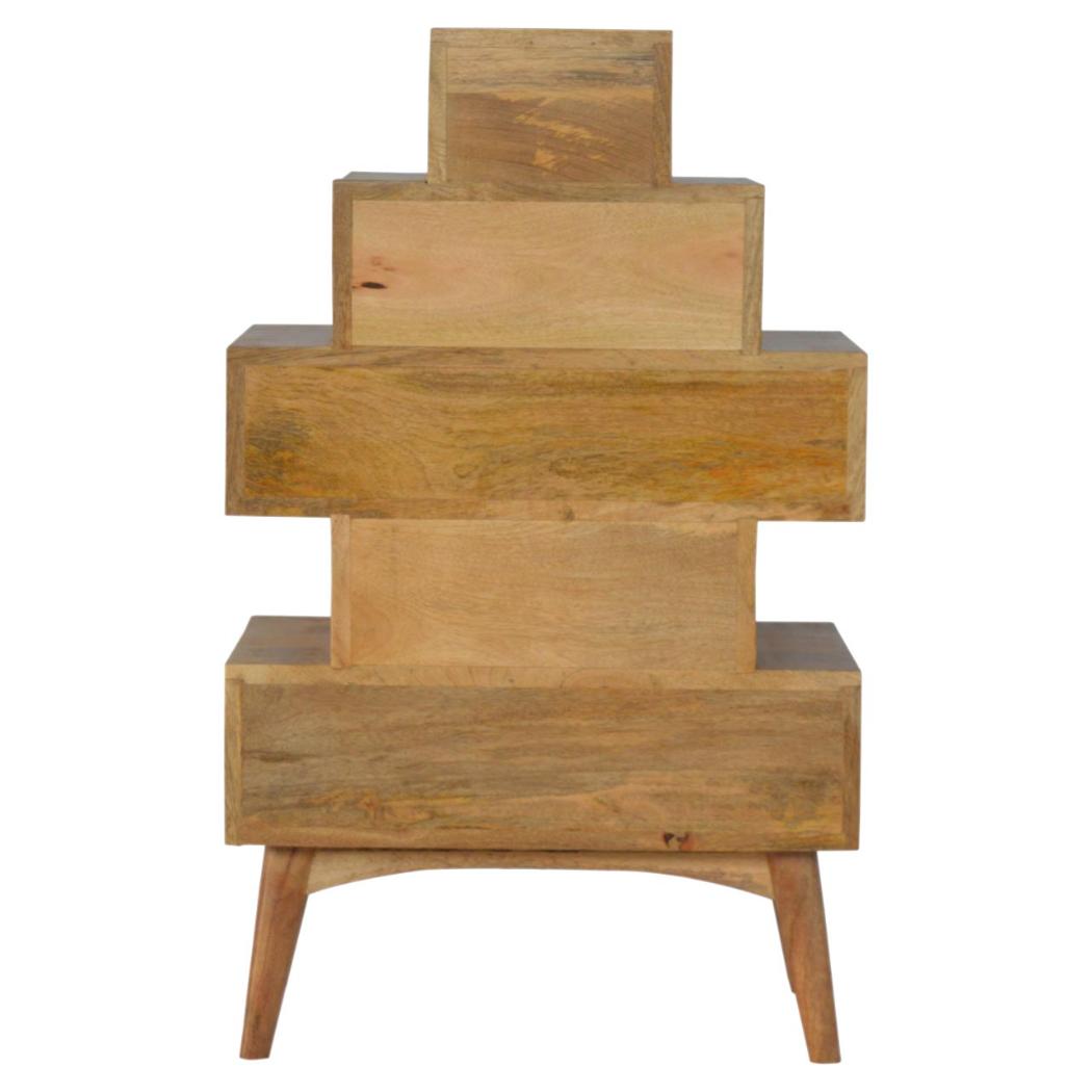 Solid Wood Tower Chest Cabinet | Tall Storage Unit | Space-Saving Design