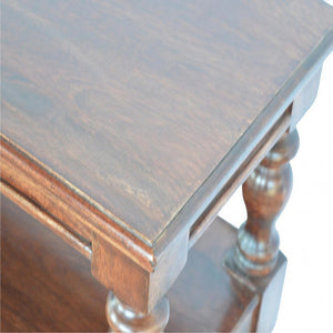 Solid Wood Turned Leg Console Table | Natural Timber | Classic Hallway Design