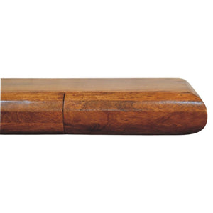 Solis Triple Wall-Mounted Console | Solid Mango Wood | Fluted Front | 3 Drawer Floating Storage