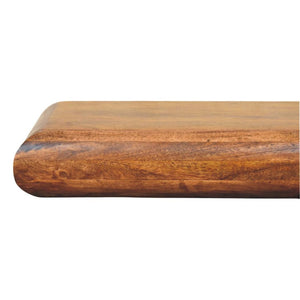 Solis Wall-Mounted Console | Solid Mango Wood | Fluted Front | Floating Hallway Storage