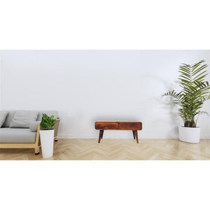 Sonata Chestnut Coffee Table | Solid Mango Wood | Artisan-Crafted Design