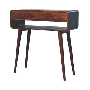 Sonata Chestnut Console Table | Solid Mango Wood | Artisan-Crafted Design