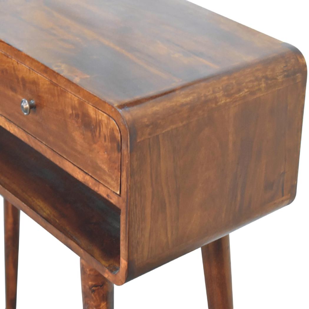 Sonata Chestnut Console Table | Solid Mango Wood | Artisan-Crafted Design