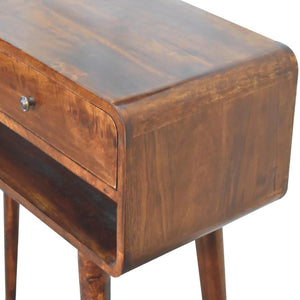 Sonata Chestnut Console Table | Solid Mango Wood | Artisan-Crafted Design