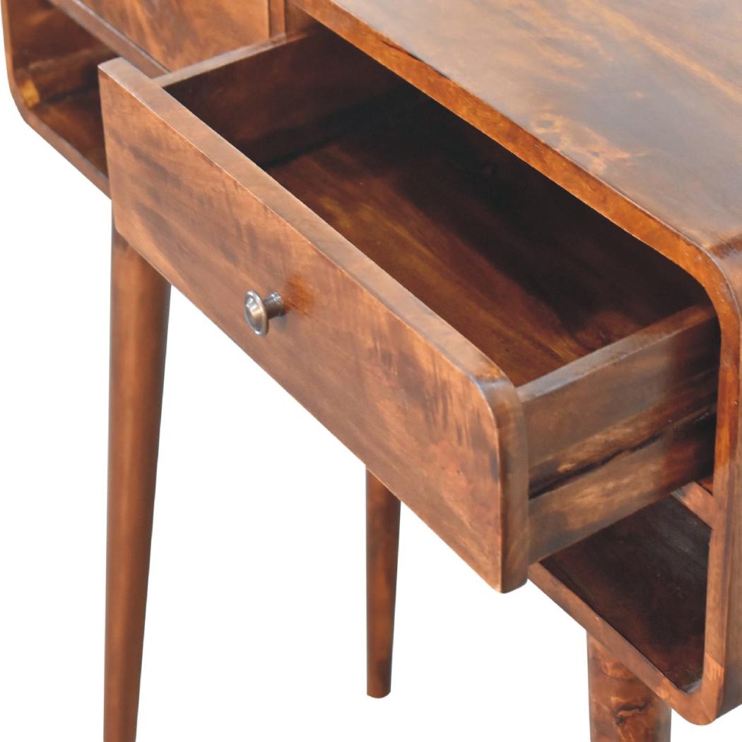 Sonata Chestnut Console Table | Solid Mango Wood | Artisan-Crafted Design