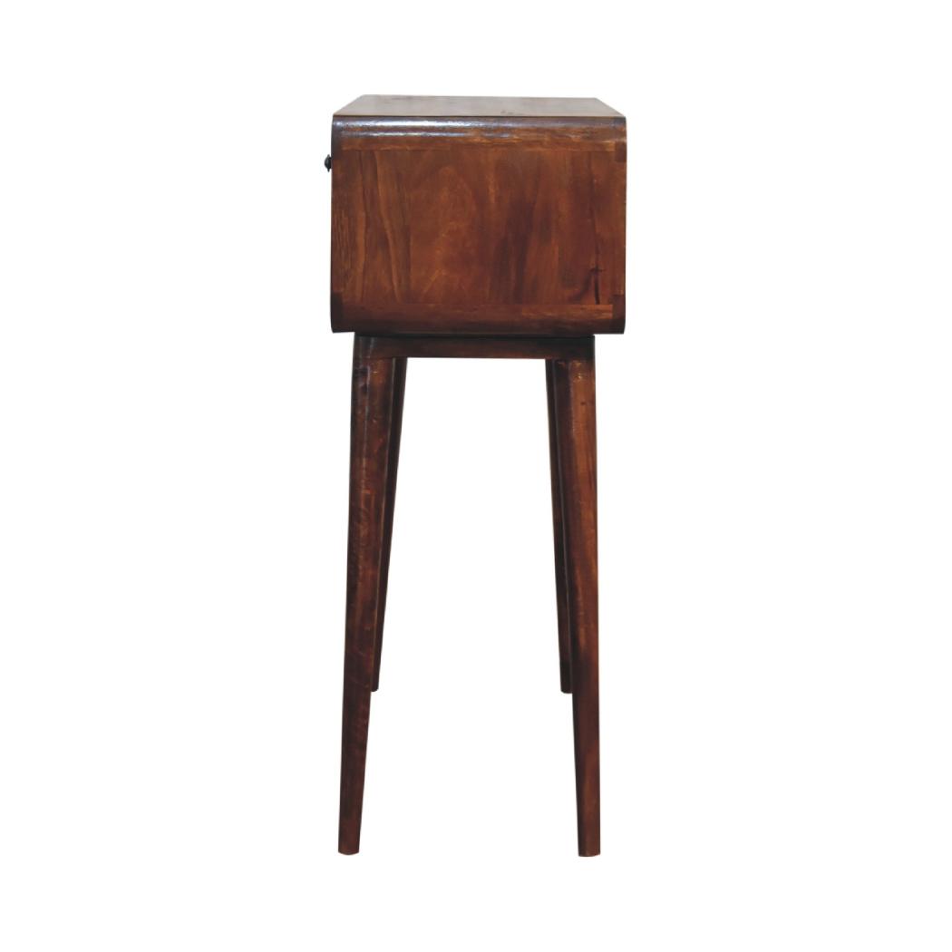 Sonata Chestnut Console Table | Solid Mango Wood | Artisan-Crafted Design