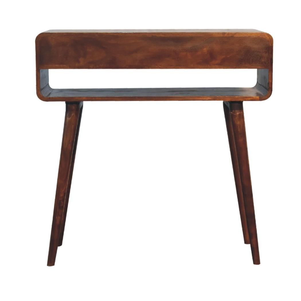 Sonata Chestnut Console Table | Solid Mango Wood | Artisan-Crafted Design