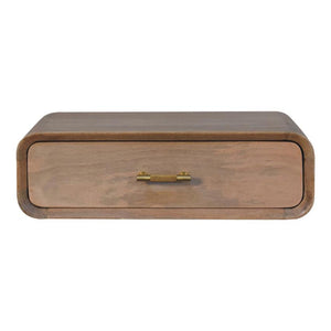 Sonoma T-Bar Wall Mounted Bedside | Solid Mango Wood | Floating Storage