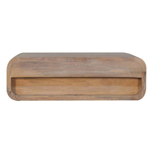 Sonoma T-Bar Wall Mounted Bedside | Solid Mango Wood | Floating Storage