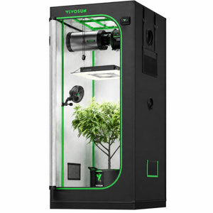 Space-Saving PRO Grow Tent Package | 2.3x2.3 ft | 180W Tunable LED