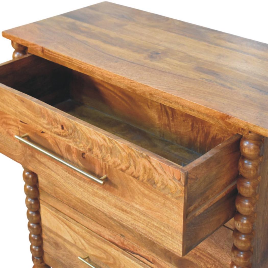 Spindle 3-Drawer Chest | Classic Detail | Practical Bedroom Storage