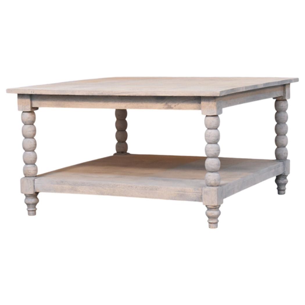 Spindle Acid Wash Coffee Table | Spindle Detailing | Living Room Furniture