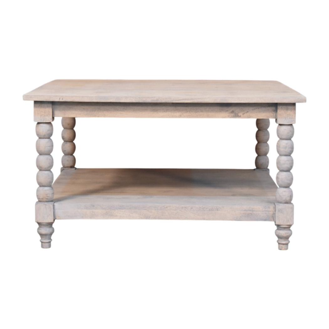 Spindle Acid Wash Coffee Table | Spindle Detailing | Living Room Furniture