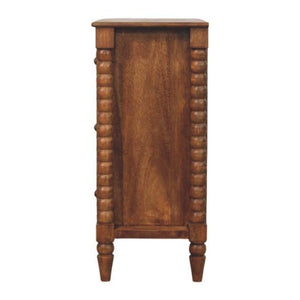 Spindle Chest of Drawers | Solid Wood Bedroom Storage