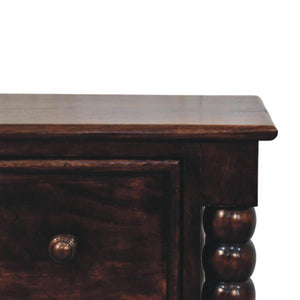 Spindle Duo Bedside Table | Textured Bedroom Storage