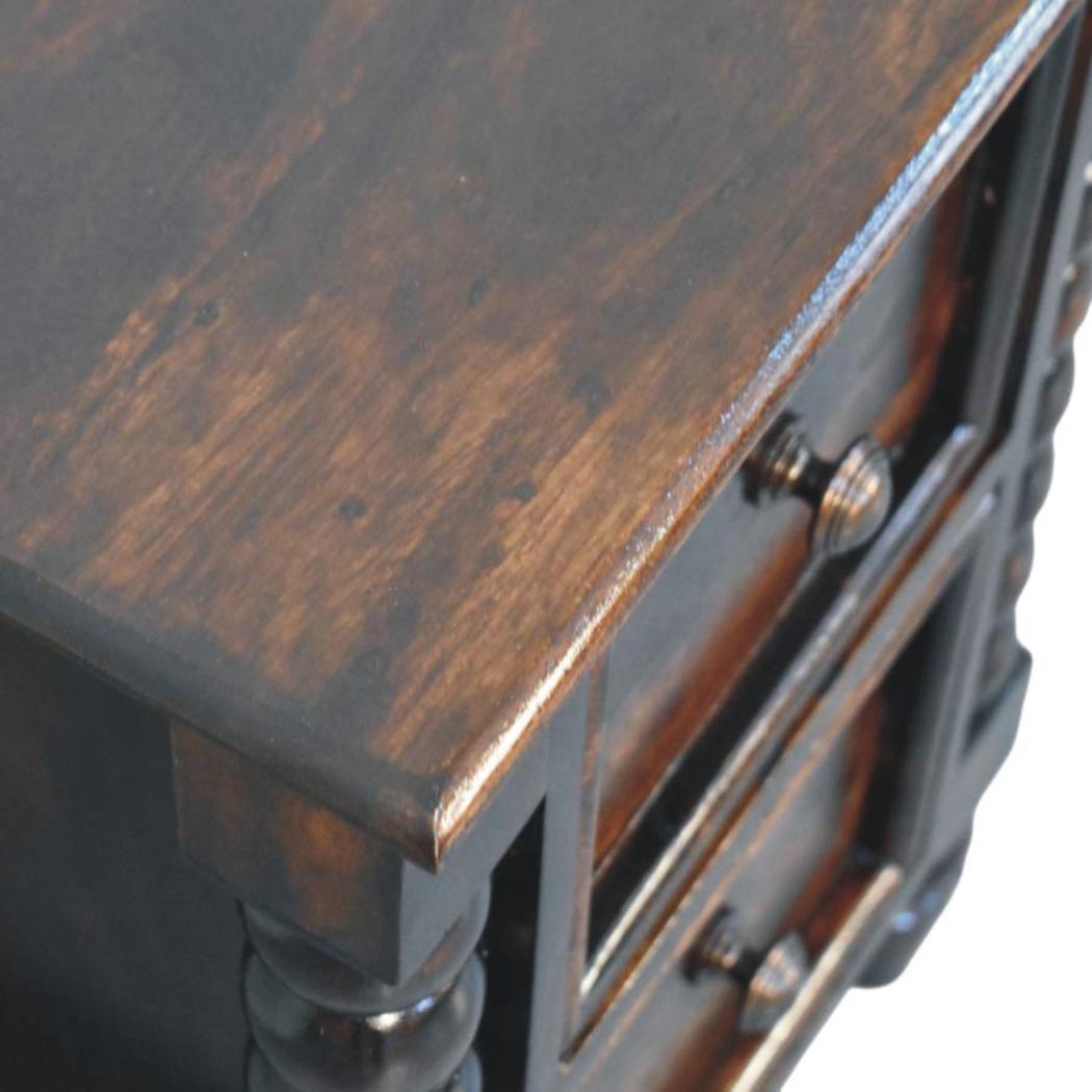 Spindle Duo Bedside Table | Textured Bedroom Storage