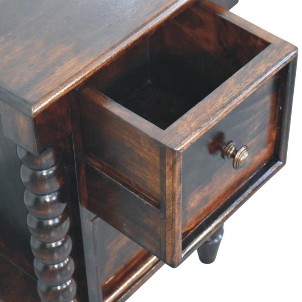 Spindle Duo Bedside Table | Textured Bedroom Storage