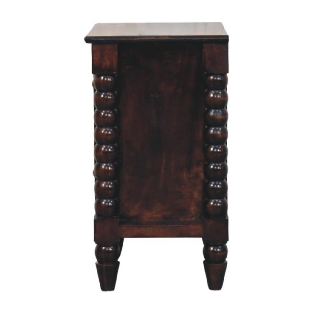 Spindle Duo Bedside Table | Textured Bedroom Storage
