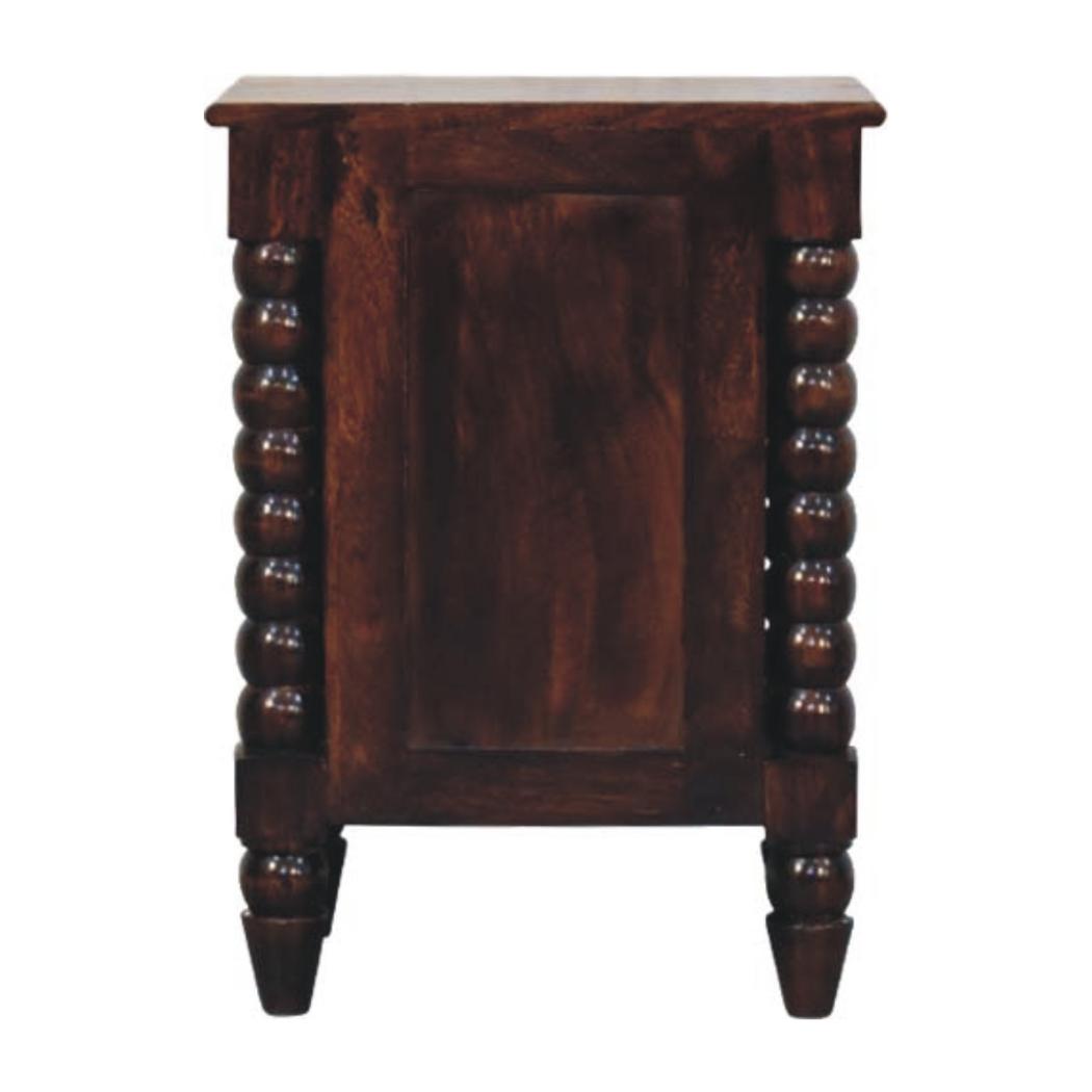 Spindle Duo Bedside Table | Textured Bedroom Storage
