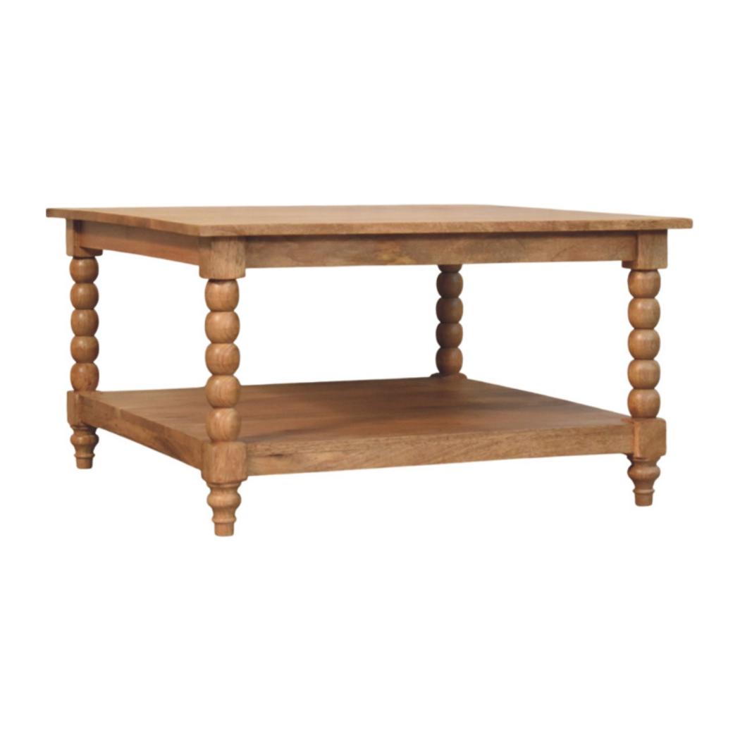 Spindle Golden Teak Coffee Table | Spindle Detailing | Living Room Furniture
