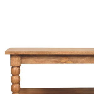 Spindle Golden Teak Coffee Table | Spindle Detailing | Living Room Furniture