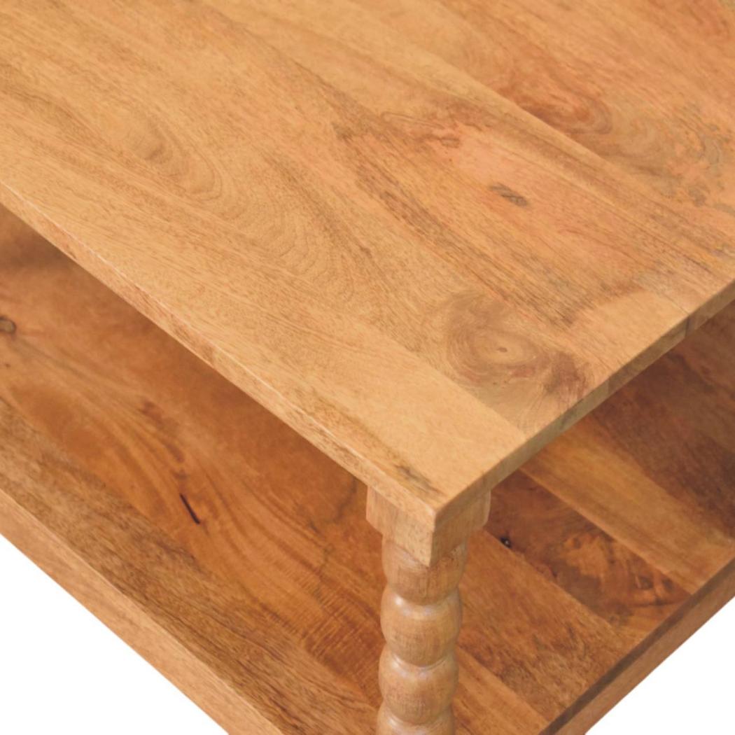 Spindle Golden Teak Coffee Table | Spindle Detailing | Living Room Furniture