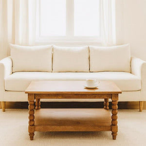 Spindle Golden Teak Coffee Table | Spindle Detailing | Living Room Furniture