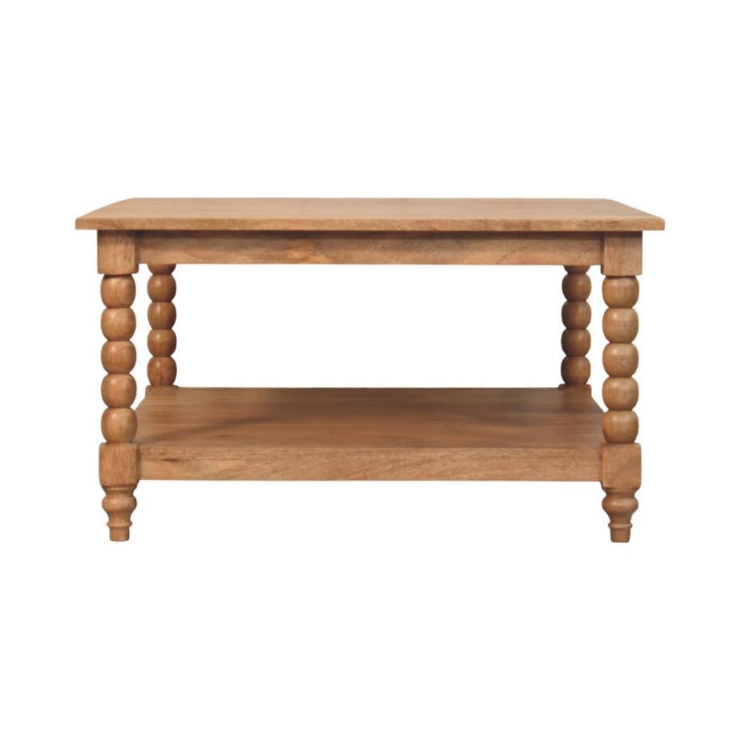Spindle Golden Teak Coffee Table | Spindle Detailing | Living Room Furniture