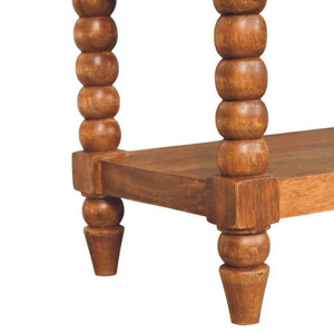 Spindle Leather Bench | Leather Texture | Accent Seating
