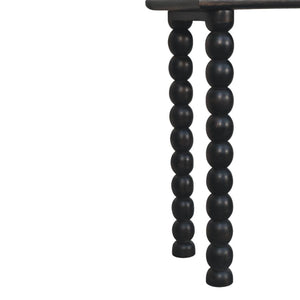 Spindle Linear Console Table | Solid Mango Wood | Sculptural Legs