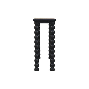 Spindle Linear Console Table | Solid Mango Wood | Sculptural Legs