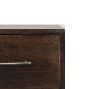 Spindle Mocha Bedside Table | Warm Finish | Classic Bedroom Furniture