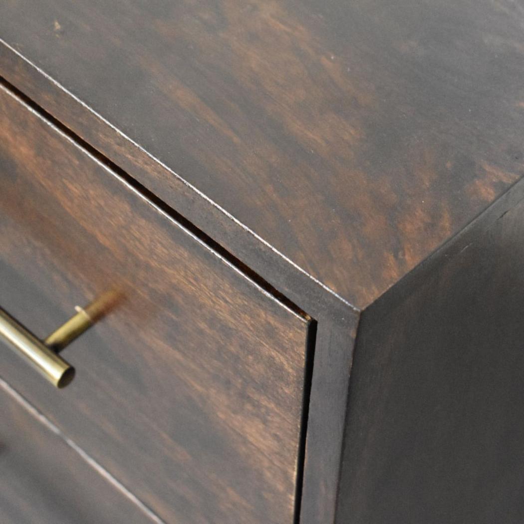 Spindle Mocha Bedside Table | Warm Finish | Classic Bedroom Furniture