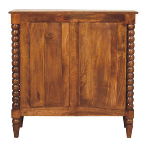 Spindle Three-Drawer Chest | Textured Bedroom Storage